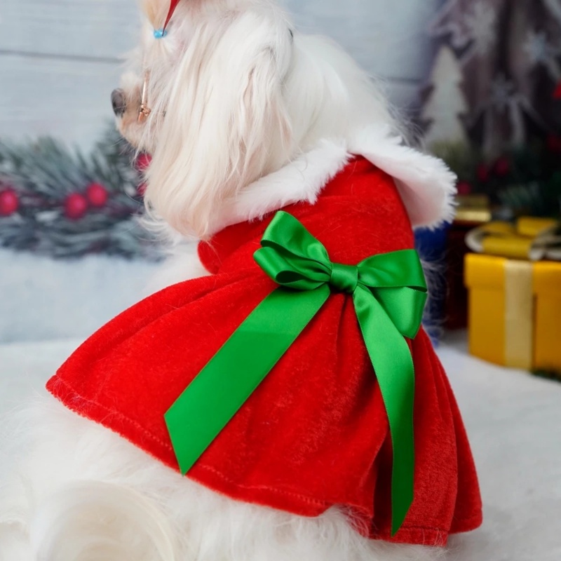 ชุดเครื่องแต่งกายคอสเพลย์-ชุดซานต้าคลอส-คริสต์มาส-สําหรับสัตว์เลี้ยง-สุนัข-แมว