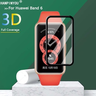 สินค้า 1/2/3/5 Pcs For Huawei / Honor Band 6 / FRA-B19 Bracelet Smart Watch Band Full Cover HD Clear / Anti Purple Light Plating Soft PET PMMA Film 3D Curved Screen Protector -Not Tempered Glass