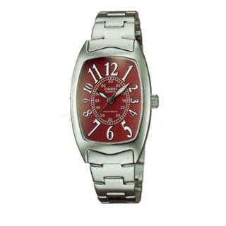 นาฬิกาข้อมือผู้หญิง สายสแตนเลส รุ่น LTP-1208D-4BDF - สีเงิน/แดง