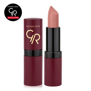 สินค้า Golden Rose/โกลเด้น โรส เวลเวท แมท ลิปสติก 4.2 กรัม เบอร์ 01 Golden Rose Velvet Matte Lipstick 4.2g No.01 สีนู้ด
