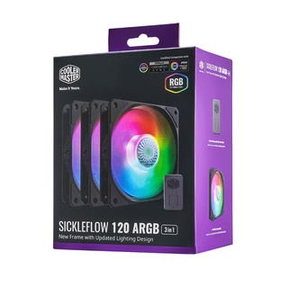 ภาพหน้าปกสินค้าSickleFlow 120 ARGB 3IN1 แพค3ตัว+กล่องคอนโทร Cooler Master Warranty 2 years CM Fan ที่เกี่ยวข้อง