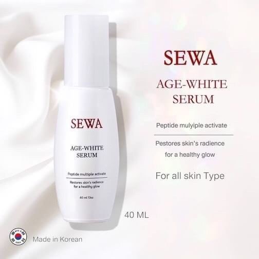 เซรั่มเข้มข้นสูตรผิวเปล่งประกาย-กระจ่างใส-คืนความอ่อนเยาว์-sewa-age-white-serum-40ml-เซวา