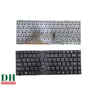คีย์บอร์ดโน๊ตบุ๊ค keyboard MSI GE40 CR41 CR42 CR420 CR430 CR460 CX41 CX420 MS-1485 MS-1492 X350 X360 X370 X460 TH-ENG