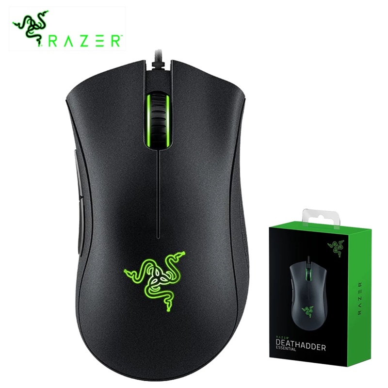 Razer เมาส์ออปติคอลเล่นเกม แบบใช้สาย เสียงเงียบ 6400 DPI เซนเซอร์ ...