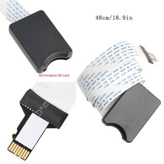❤❤ TF Micro SD To SD SDHC SDXC Flexible Extension Adapter Cable For Car GPS TV