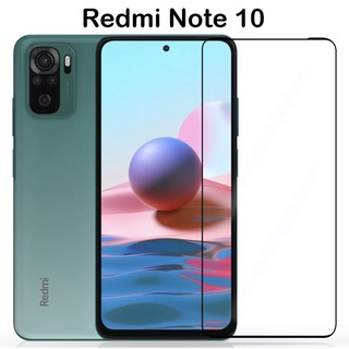 F ฟิล์มกระจกเต็มจอ Xiaomi Redmi Note10 ฟิล์มกระจกนิรภัยเต็มจอ ฟิล์มกระจกกันกระแทก redmi note 10 (ส่งจากไทย)