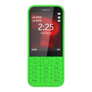 Nokia โนเกีย 225 ปุ่มบางเฉียบโทรศัพท์มือถือตัวละครดังและตัวใหญ่ยาวสแตนด์บายนักเรียนเก่าโทรศัพท์ตรง