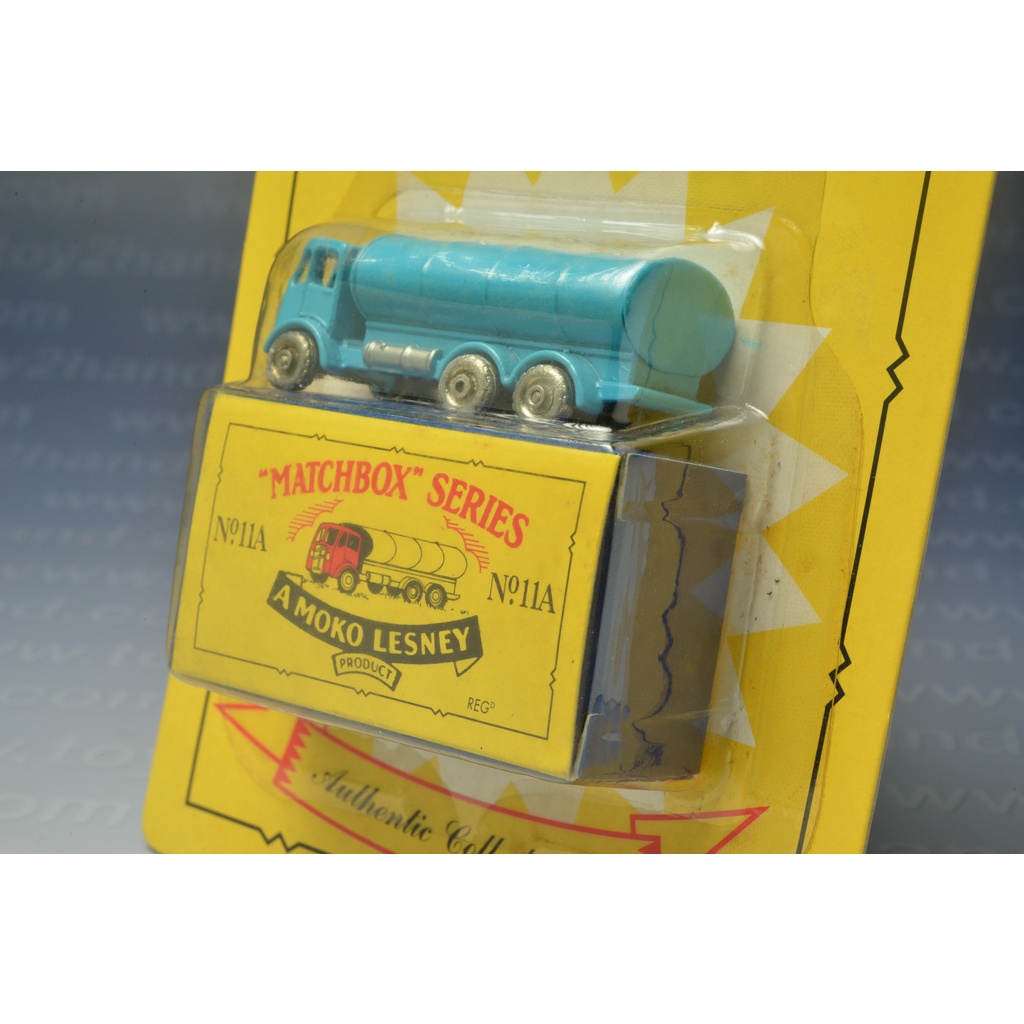 Miniature Matchbox ERF Petrol Tanker N°11A, Bleu, échelle Small Scale, Occasion