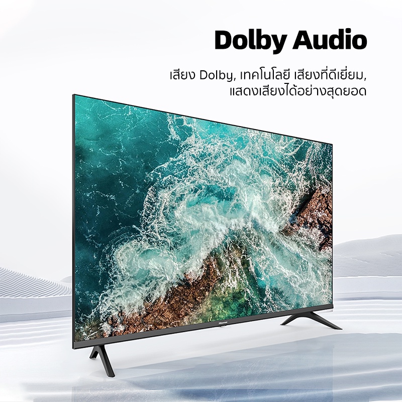 ภาพประกอบคำอธิบาย Hisense TV ทีวี 32 นิ้ว HD Android TV รุ่น 32E5G Smart TV Netflix Youtube Google Assistant DVB-T2 / USB2.0 / HDMI /AV /Digital Audio