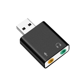 7.1-Channel การ์ดแปลงเสียงอลูมิเนียมอัลลอยด์ usb อนาล็อกสําหรับคอมพิวเตอร์