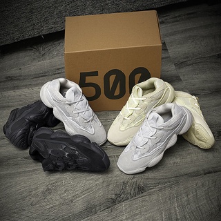 YEEZY 500 รองเท้าผ้าใบตาข่ายสะท้อนแสง รองเท้าแฟชั่นแบบเดียวกันสำหรับผู้ชายและผู้หญิง ด้วยการออกแบบเฉพาะตัวมาก