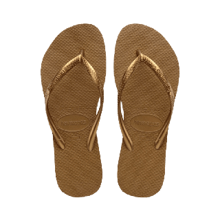 HAVAIANAS รองเท้าแตะผู้หญิง Slim Flip Flops - Bronze รุ่น 40000301856BRXX (รองเท้าแตะ รองเท้าผู้หญิง รองเท้าแตะหญิง)