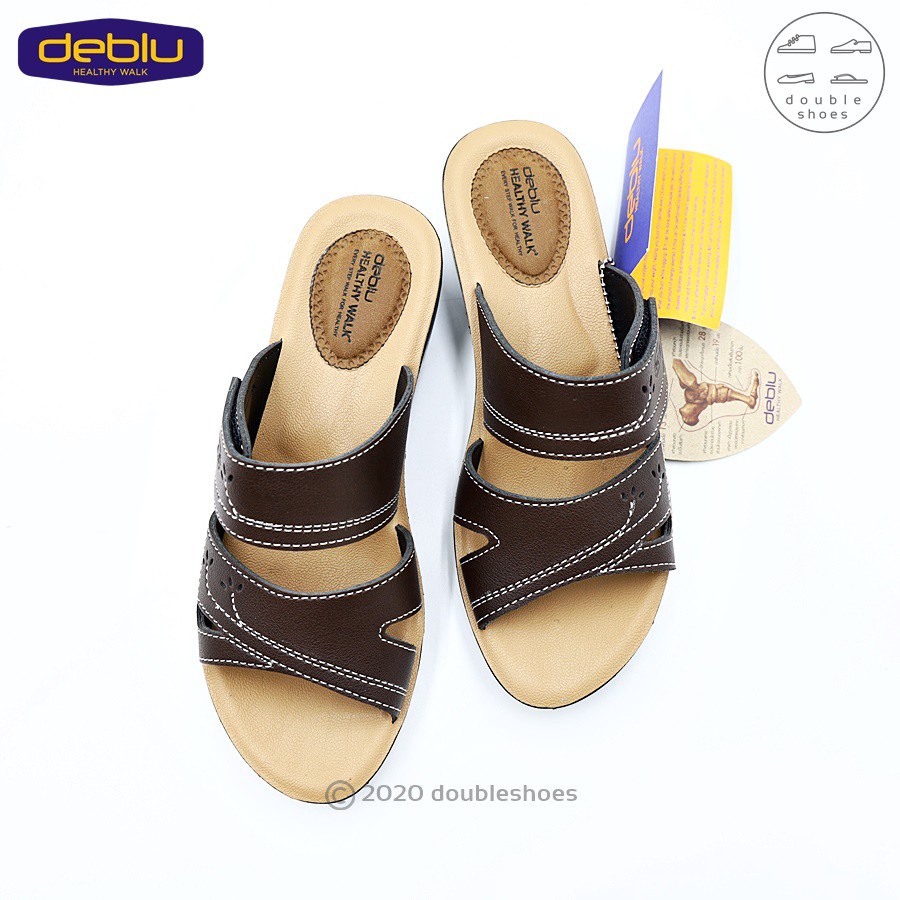 deblu-รองเท้าเพื่อแตะสุขภาพ-แบบสวม-ผู้หญิง-รุ่น-l3624-สีดำ-น้ำตาล-แดง-กะปิ-ไซส์-36-41