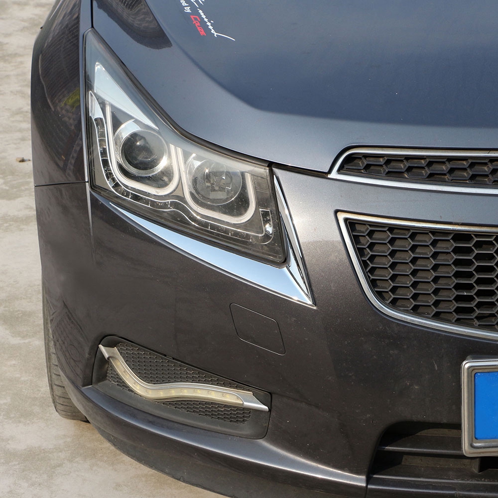 สติกเกอร์โครเมี่ยม-abs-สําหรับติดตกแต่งไฟหน้ารถยนต์-chevrolet-cruze-sedan-2009-2014
