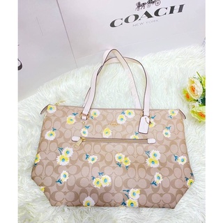 Hiend bag Coach กระเป๋าช้อปปิ้งลายดอก