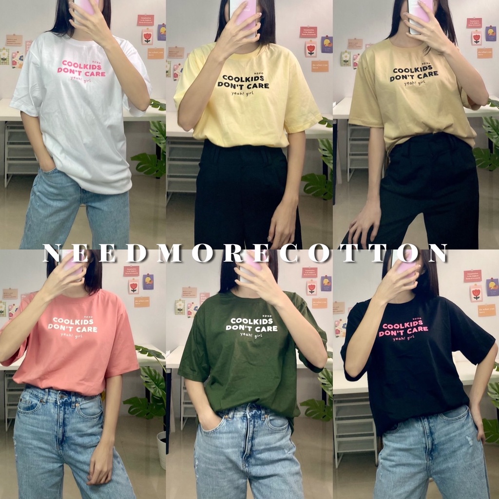 พร้อมส่ง-เสื้อยืด-oversize-ผ้าคอตตอน-สกรีนลายสไตล์มินิมอล-อก-44-ยาว-27-เสื้อยืดโอเวอร์ไซส์-สไตล์เกาหลี