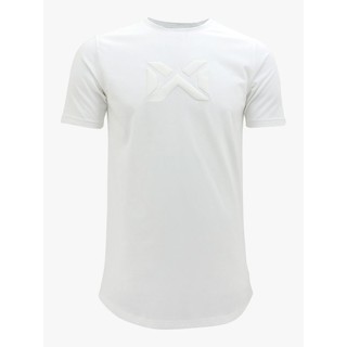 [S-5XL] WARRIX เสื้อยืดคอกลม สกรีน WARRIX WA-3102-ขาว