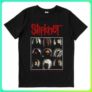 เสื้อยืดผ้าฝ้ายพิมพ์ลายSlipknot - กลุ่มสีดํา | เสื้อยืด พิมพ์ลายวงดนตรี | เพลงเมอร์ช | Unisex | วงดนตรี MERCH | เสื้อยืด