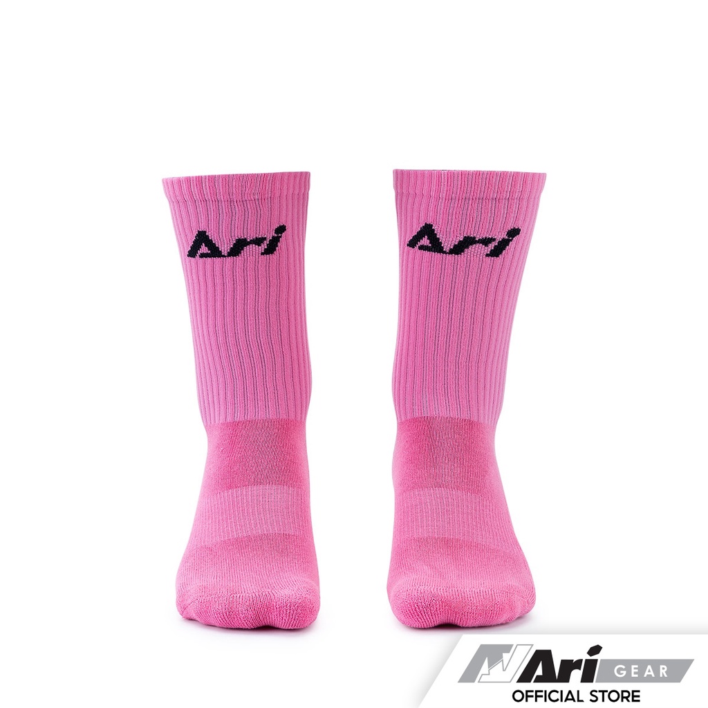 ari-crew-socks-pink-ถุงเท้า-อาริ-สั้น-สีชมพู