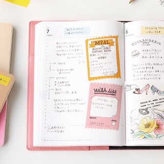 เทปตกแต่งญี่ปุ่น masking tape / วาชิเทป post it (check list)  แบรนด์ Marks รุ่น Draw me for diary