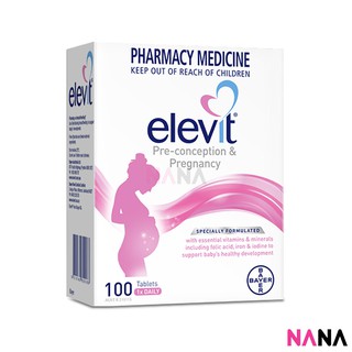 Elevit Pregnancy Multivitamin 100 Tablets วิตามินเพื่อเตรียมตัวตั้งครรภ์และคนที่มีบุตรยาก
