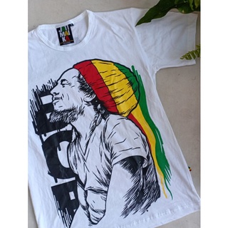 เสื้อยืด พิมพ์ลาย Bob marley rasta reggae rege slank jamaica Music jamaica