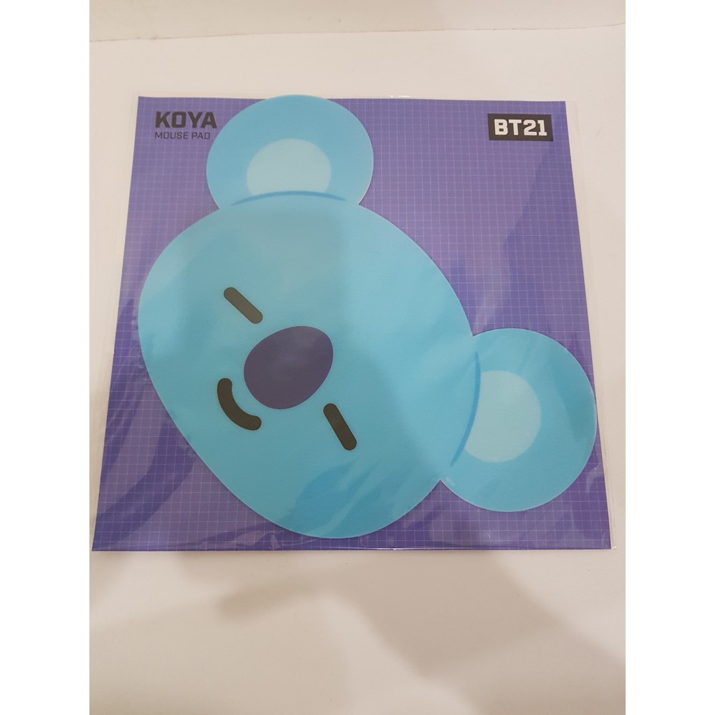 พร้อมส่ง-bt21-bts-mouse-pad-koya-แผ่นรองเมาส์-น่ารักๆ-นำเข้าจากประเทศเกาหลี-ของแท้-100-จาก-line-shop