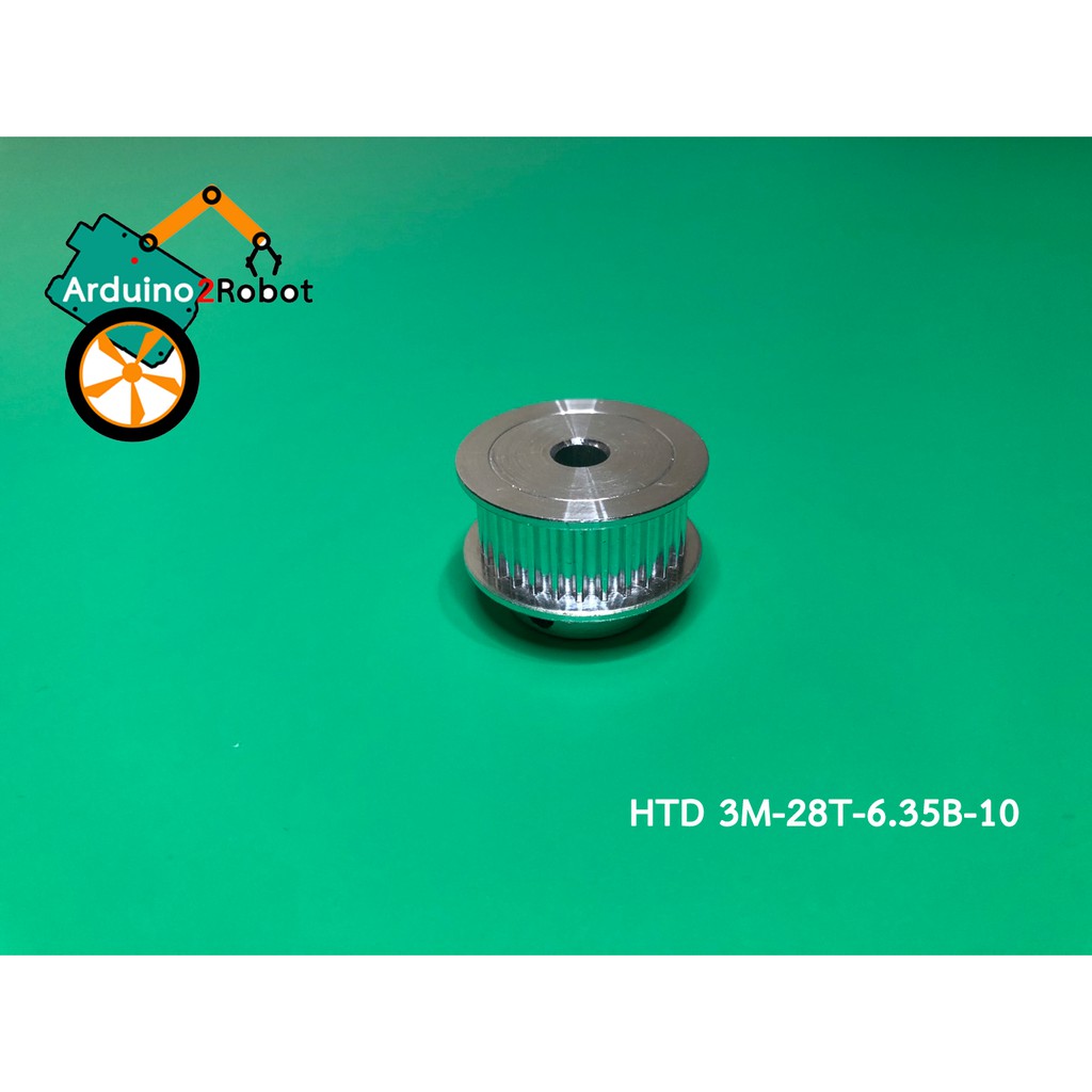 htd-3m-timing-pulley-28-teeth-bore-6-35mm-สำหรับสายพาน-3m-belt-width-10mm-htd-3m-28t-6-35b-10