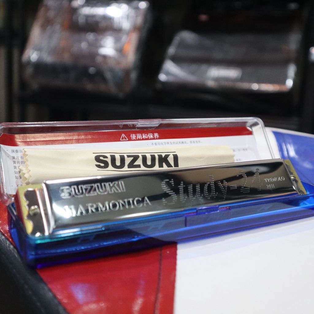 เมาท์ออแกน-harmonica-ฮาร์โมนิก้า-suzuki-24-ช่อง-คีย์-c-สีเงิน