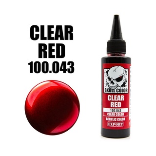 สินค้า SKULL COLOR 60 ml. CLEAR COLOR Clear Red 043