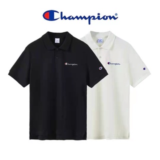 🚛 พร้อมส่ง CHAMPION เสื้อโปโล ทรงหลวม เสื้อยืดลำลองสำหรับผู้ชาย