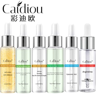 Caidiou เซรั่มคอลลาเจนเปปไทด์ธรรมชาติ กรดไฮยารูลอนิก ทองคํา 24K รักษาสิว ตรีทเม้นท์ บํารุงผิวหน้า รูขุมขน