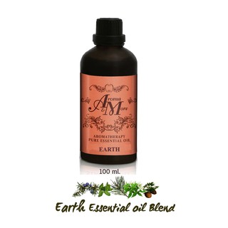 Aroma&amp;more EARTH Essential oil blend 100% / น้ำมันหอมระเหยสูตรผสม ผสานกลิ่นไม้ธรรมชาติ ด้วยความสดชื่นของมิ้นต์ 100ML