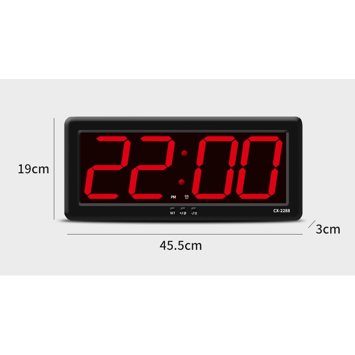 รุ่น-cx-2288-นาฬิกาแขวนพนัง-นาฬิกาดิจิตอล-นาฬิกาled-ขนาดใหญ่พิเศษ-นาฬิกาดิจิตอลปฏิทินถาวร-46x19x4cm