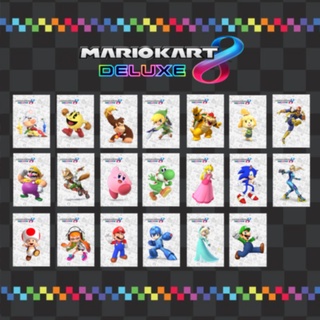 20 ชิ้น / เซต สวิตช์ Mario Kart 8 Deluxe amiibo การ์ด NFC แท็กการ์ด มินิ amiibo การ์ด