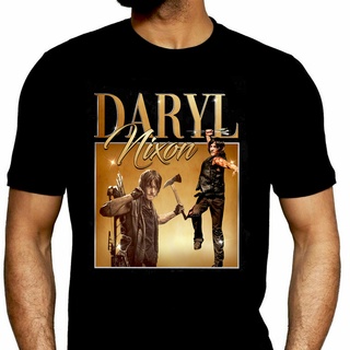 [S-5XL] เสื้อยืดคอกลม แขนสั้น ผ้าฝ้าย พิมพ์ลาย The Walking Dead Daryl Dixon Norman Reedus สําหรับผู้ชาย และผู้หญิง