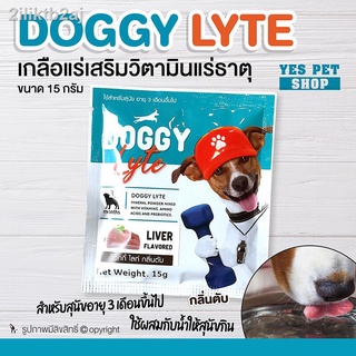 เกลือแร่สุนัข เกลือแร่หมา เกลือแร่เสริมวิตามิน DOGGY Lyte ด็อกกี้ ไลท์ (แบบตัวเลือก) ผสมน้ำให้สุนัขกิน ขนาด 15 กรัม โดย