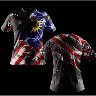 เสื้อกีฬาแขนสั้น ลายทีม Merdeka Malaysia