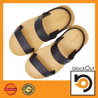 🔰 BlackOut SlingOver 🔰 รองเท้าแตะ แตะสวม พื้นทอง-หูดำ