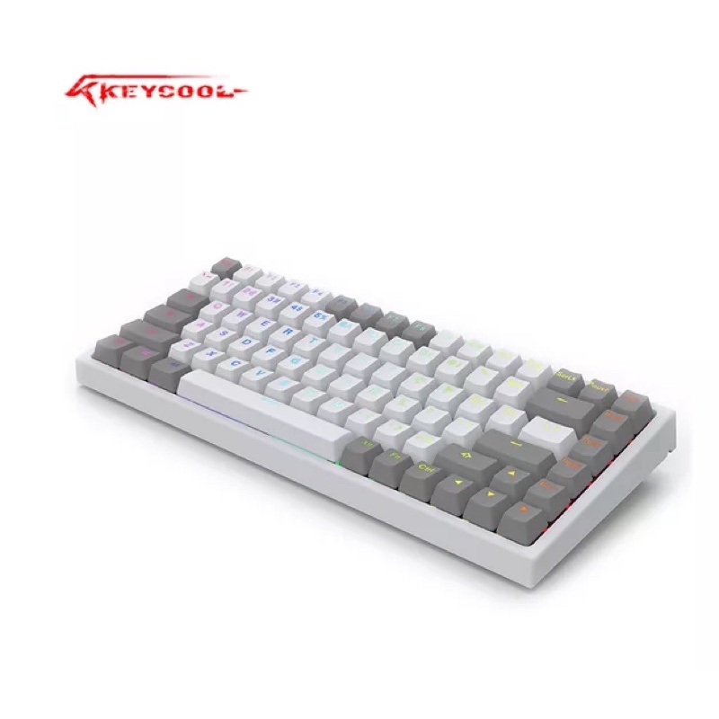 Keycool KC84 Grey White Gaming Keyboard | Shopee Thailand