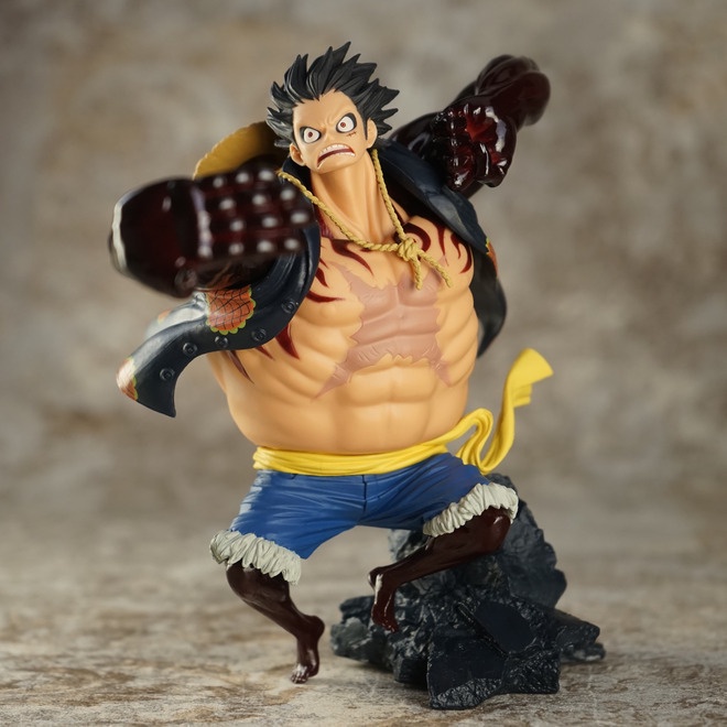 โมเดลฟิกเกอร์การ์ตูนอนิเมะ One Piece Maritime Wang Lufei Handfest Four ...
