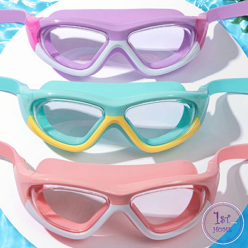 แว่นตาว่ายน้ำ-ว่นตาว่ายน้ำเด็ก-แว่นตาว่ายน้ำพร้อมที่อุดหู-แว่นตาว่ายน้ำกันฝ้า-childrens-swimming-goggles
