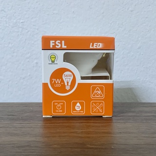 FSL หลอดไฟ LED MR16 7W 220V ขั้วGU10 แสงวอร์มไวท์ (แสงเหลือง) / แสงเดย์ไลท์ (แสงขาว)