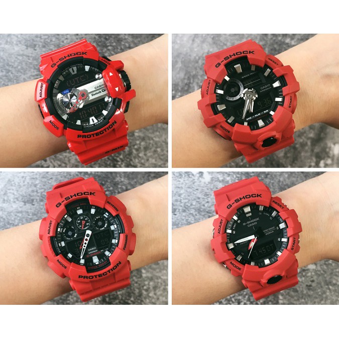 นาฬิกา-g-shock-ของแท้-casio-g-shock-ga-gba-800-100b-700-400-4a-สีแดงแฟชั่นกีฬานาฬิกากันน้ำ