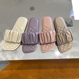 SHU PALETTE SOFT LOVELY SANDALS LATTE รองเท้าแตะหญิงรองเท้าแตะ