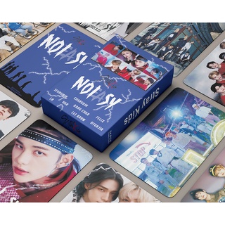 54pcs/box Stray Kids photocards 2021 NOEASY Album Blue LOMO card HYUNJIN Postcard