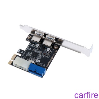 ภาพขนาดย่อของภาพหน้าปกสินค้าPCI-E to USB Adapter Card USB 3.0 5 Gbps Speed Hub Extension Card with Dual Ports 20-pin จากร้าน carfire.th บน Shopee ภาพที่ 3