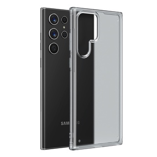 เคสโทรศัพท์มือถือ PC TPU เนื้อแมตต์ สําหรับ Samsung Galaxy S22 Ultra S22 S22+