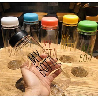 ขวดน้ำพกพา ขวดน้ำ ขวดน้ำใส ขวดน้ำพลาสติก ขวดน้ำ MY BOTTLE ขนาด 500 ml.-หลากสี