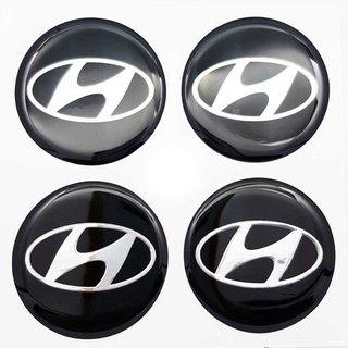 50mm. สติกเกอร์ Hyundai สติกเกอร์ติดดุมล้อ สติกเกอร์เรซิ่น กว้าง 50 มิล.(5เซนติเมตร)